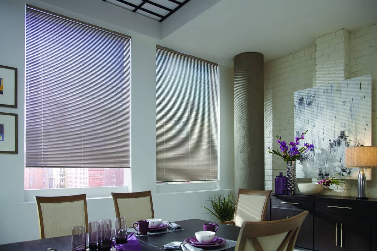 Hunter Douglas Modern Precious Metals® Aluminum Blinds Durham, North Carolina (NC) metal blinds, miniblinds.