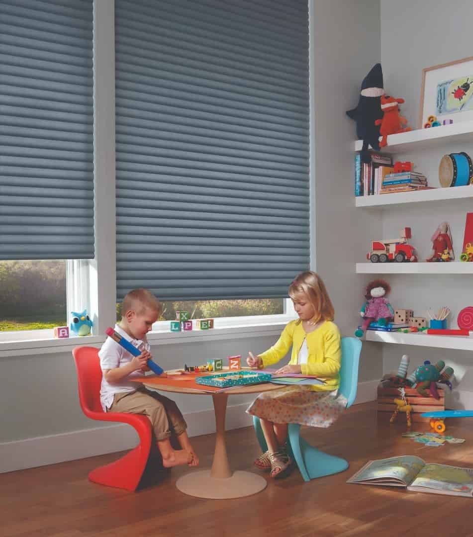 Sonnette® Cellular Roller Shades near Raleigh-Durham, North Carolina (NC) by Hunter Douglas with PowerView® Automation.