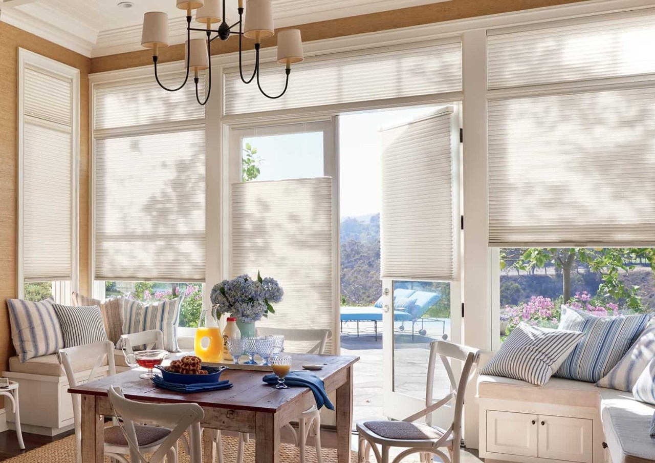 Beat the Heat with Cellular Shades, Hunter Douglas DuetteⓇ Honeycomb Shades near Apex, North Carolina (NC)